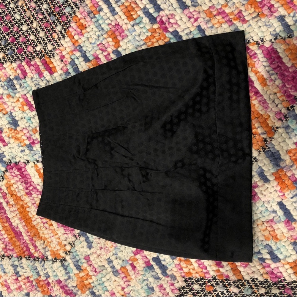 Anthropologie elevenses black high waist skirt